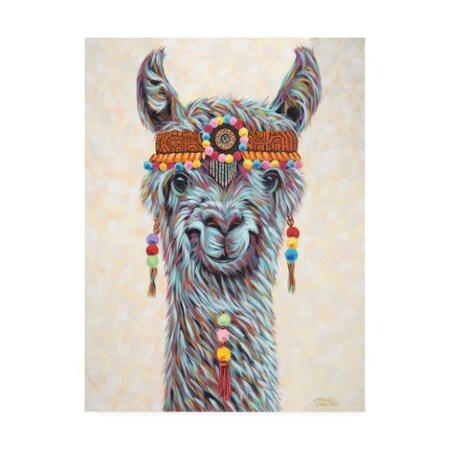 Carolee Vitaletti 'Hippie Llama I' Canvas Art,14x19